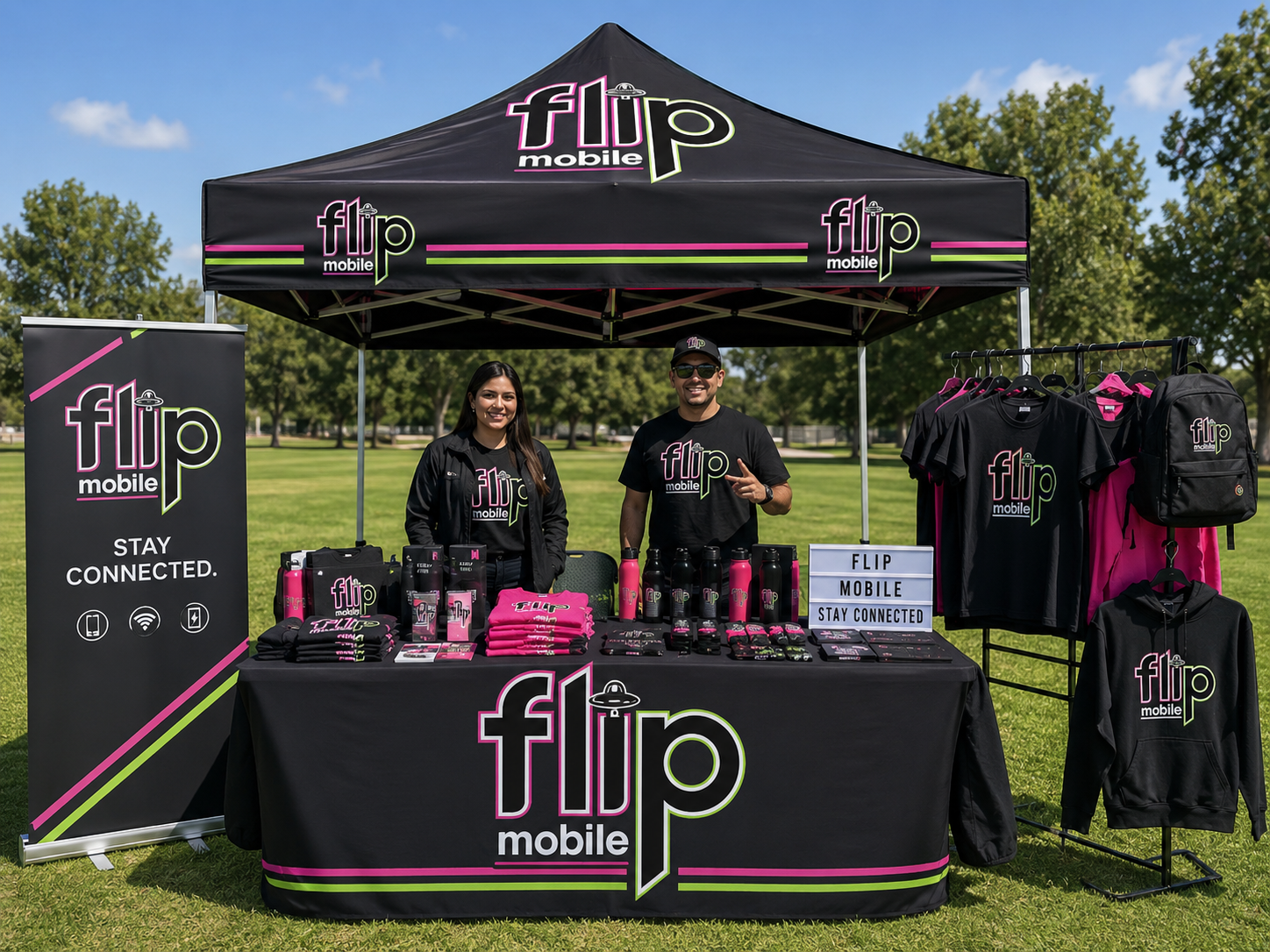 Flip Mobile D2D Team at Event